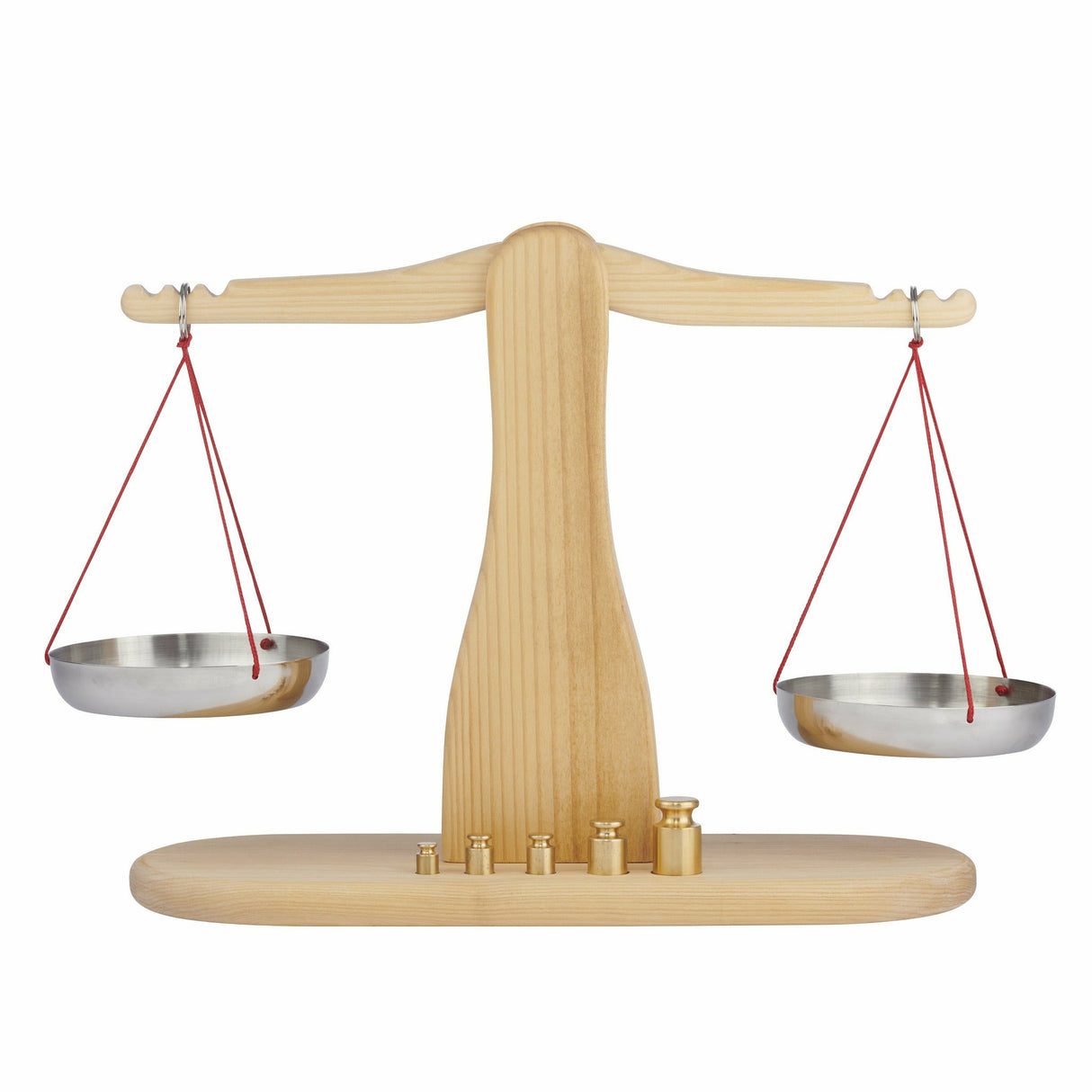 Glückskäfer | Waage, Erlenholz, mit 5 Messinggewichten