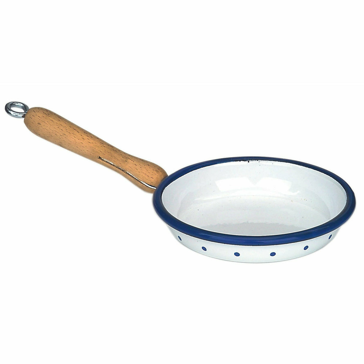 Glückskäfer | Email-Pfanne mit Holzgriff, 10 cm