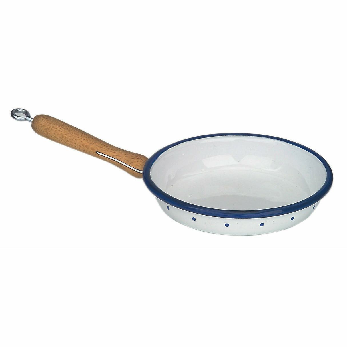 Glückskäfer | Email-Pfanne mit Holzgriff, 12 cm