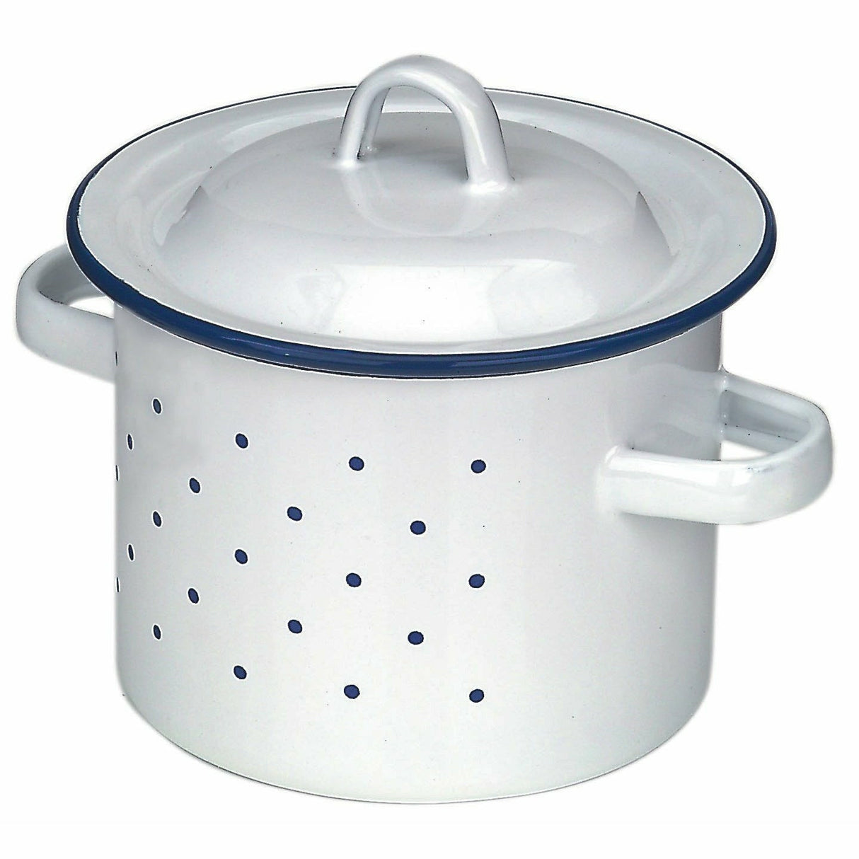 Glückskäfer | Email-Henkeltopf mit Deckel, 12 cm, hoch