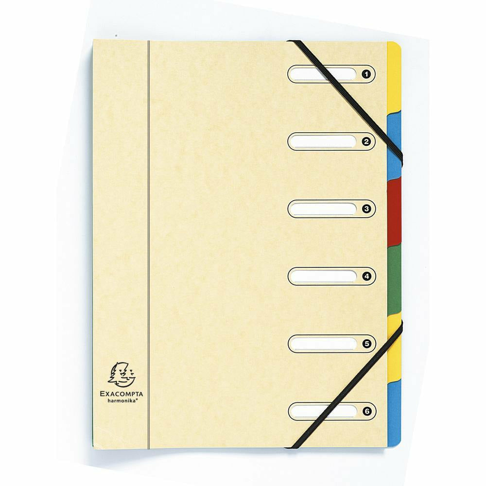 Ordnungsmappe A4 Harmonika 6tlg sort