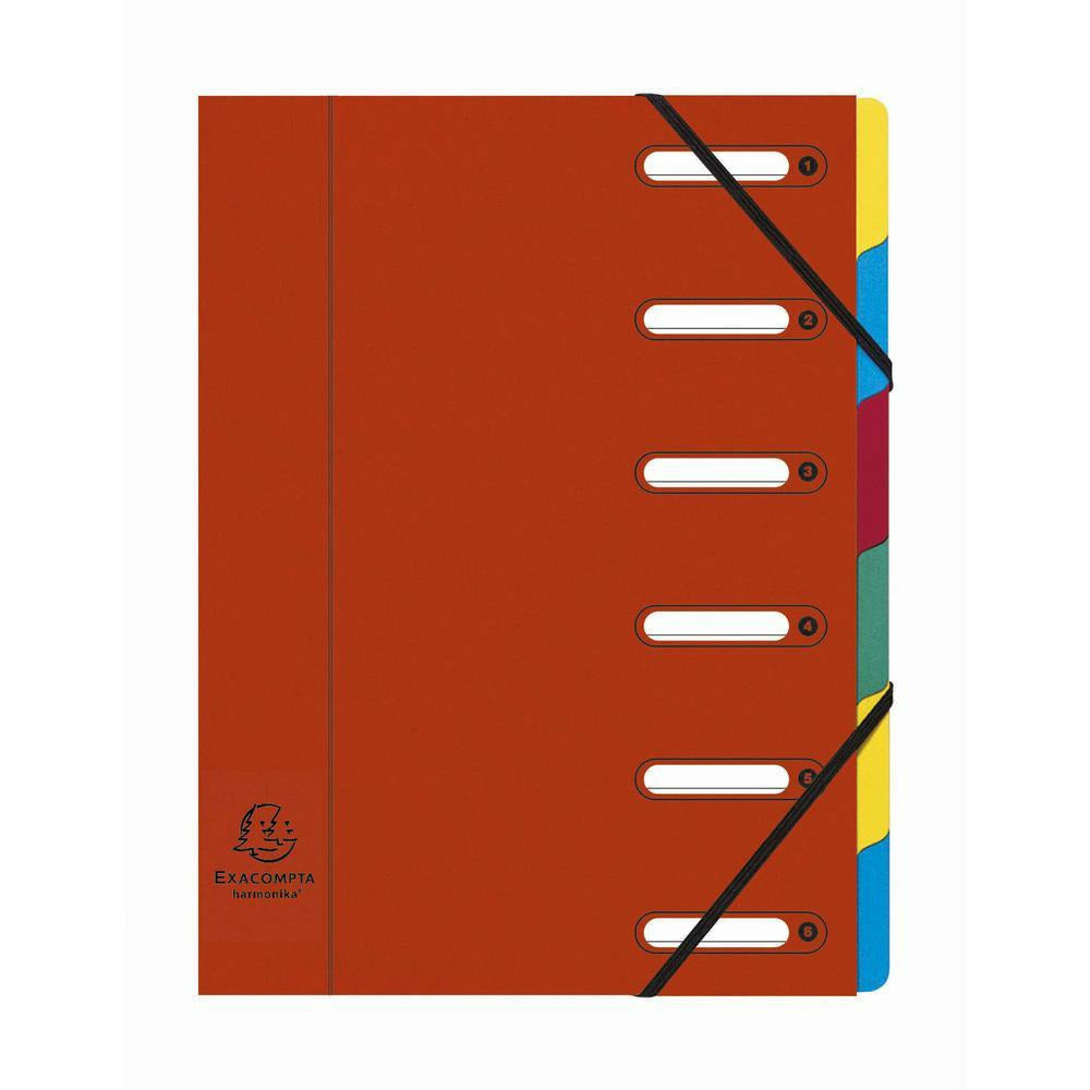 Ordnungsmappe A4 Harmonika 6tlg sort