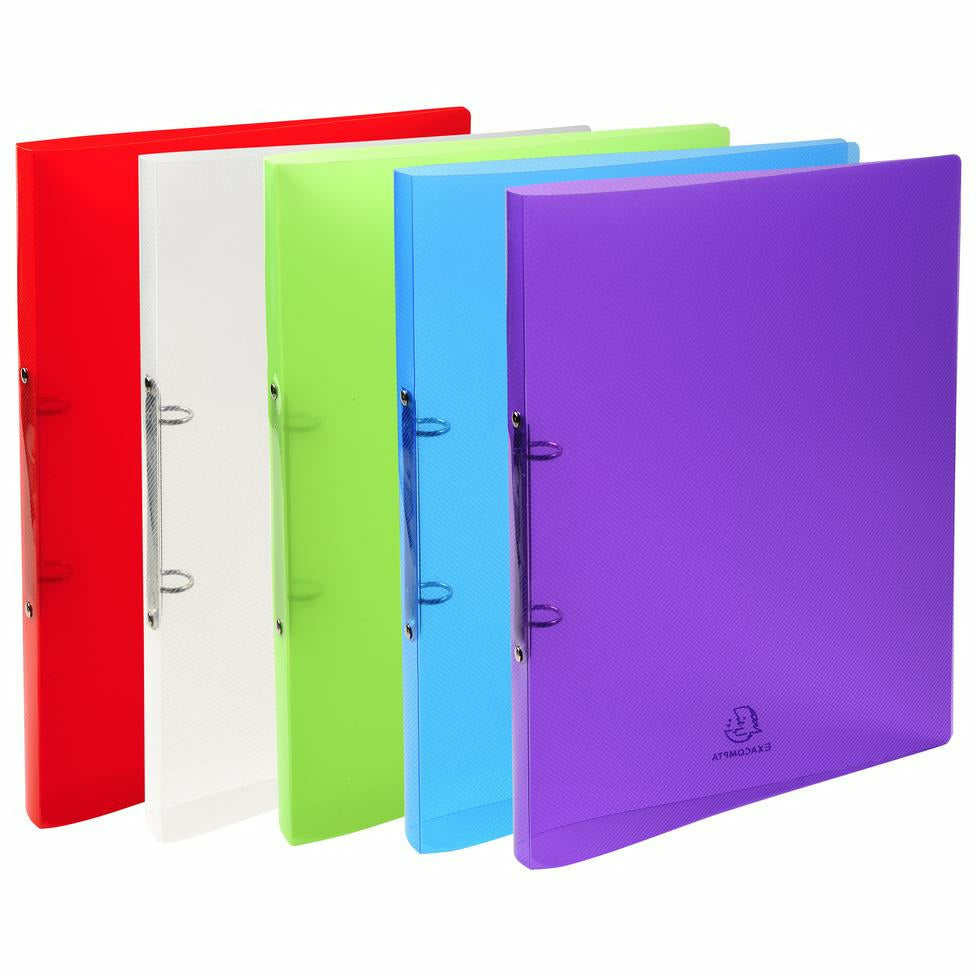 Ringbuch A4 Kristall 2R 15mm sort