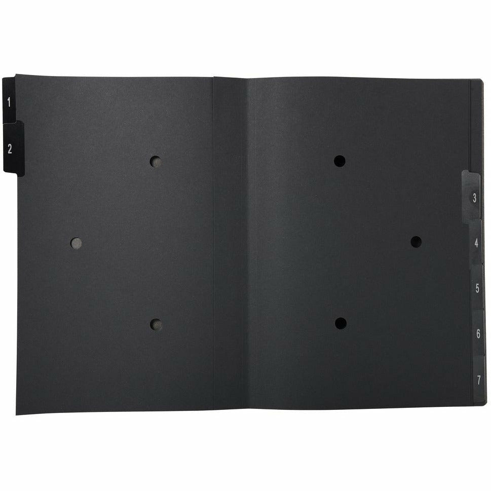 Pultordner 1-7 Hartpappe schwarz