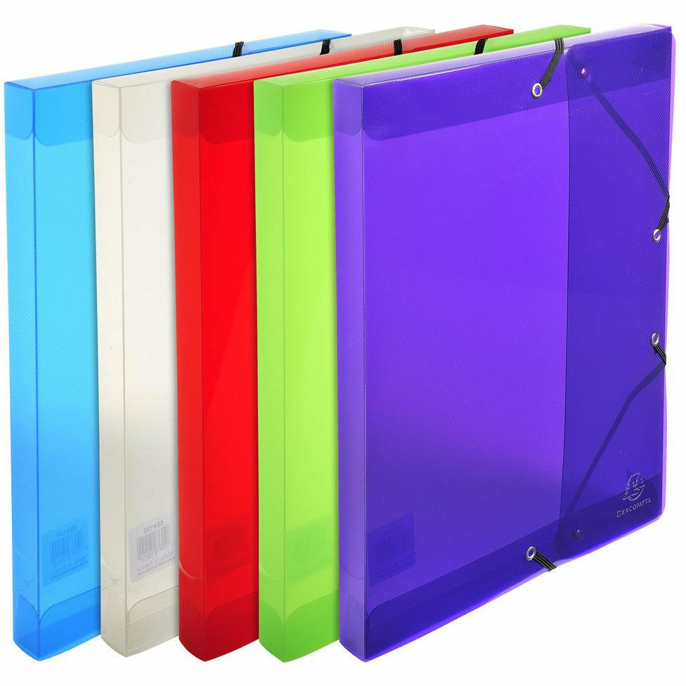 Archivbox A4 PP Crystal 25mm sort