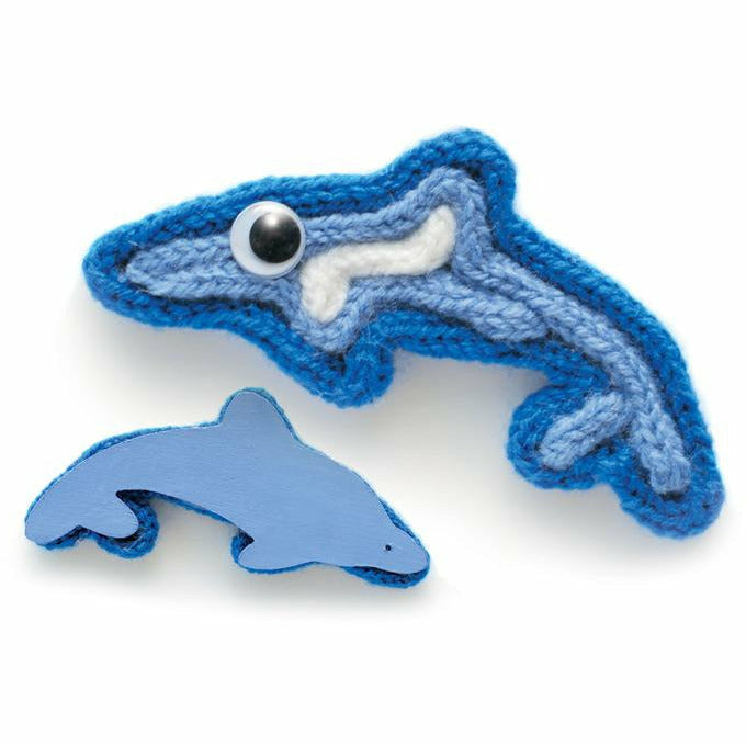 Niedliche Tiere mit dem Strickpilz