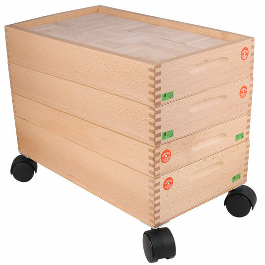 Beck | Bauwagen nur mit 4 Kasten Fröbelbausteine