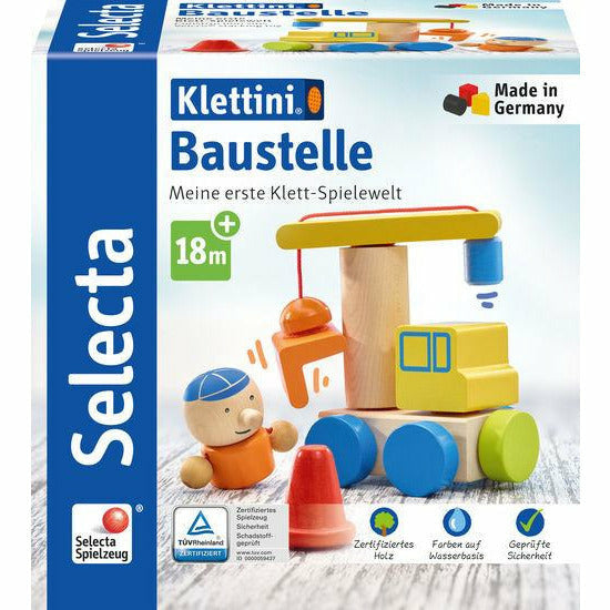 Selecta | Baustelle | Klett-Stapelspielzeug | 8 Teile