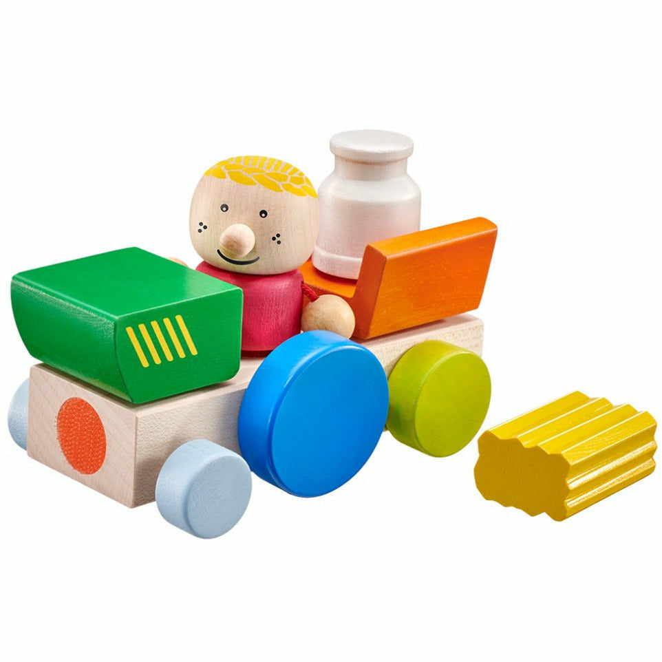 Selecta | Bauernhof | Klett-Stapelspielzeug | 7 Teile