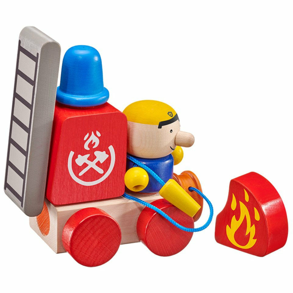 Selecta | Feuerwehr | Klett-Stapelspielzeug | 7 Teile