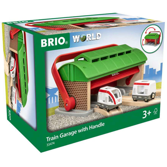 BRIO | Mitnehm-Lokschuppen mit Reisezug