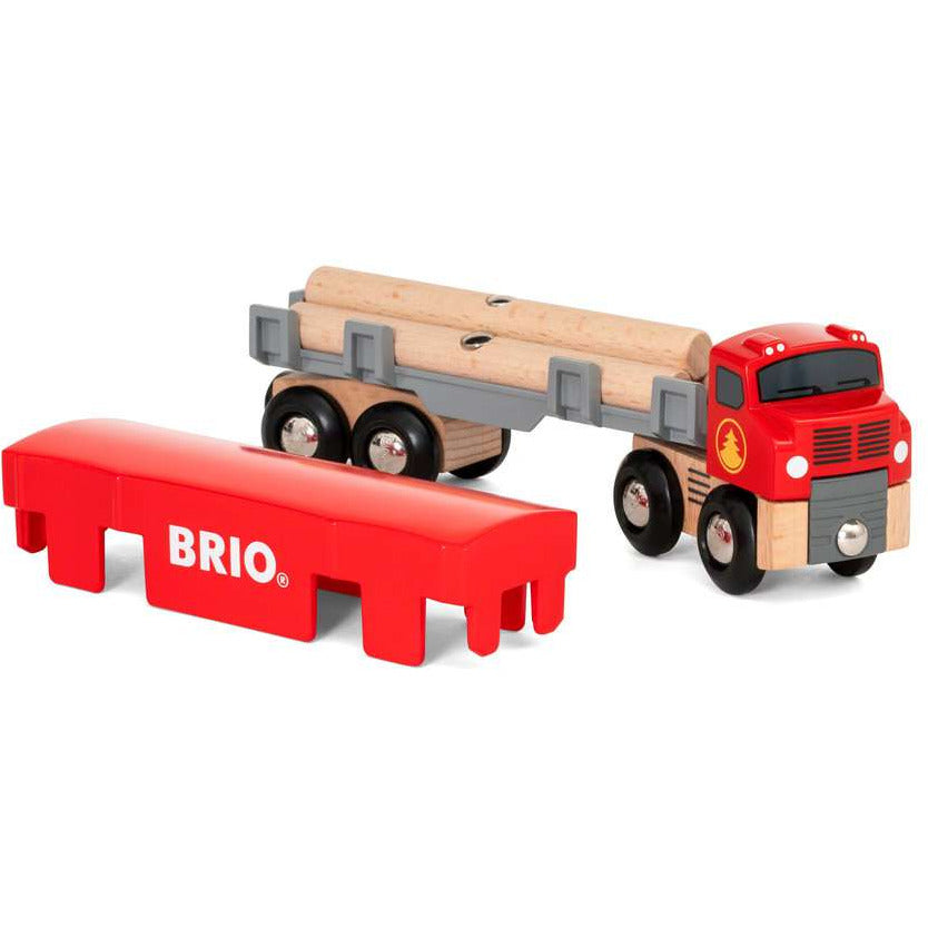 BRIO | Holztransporter mit Magnetladung