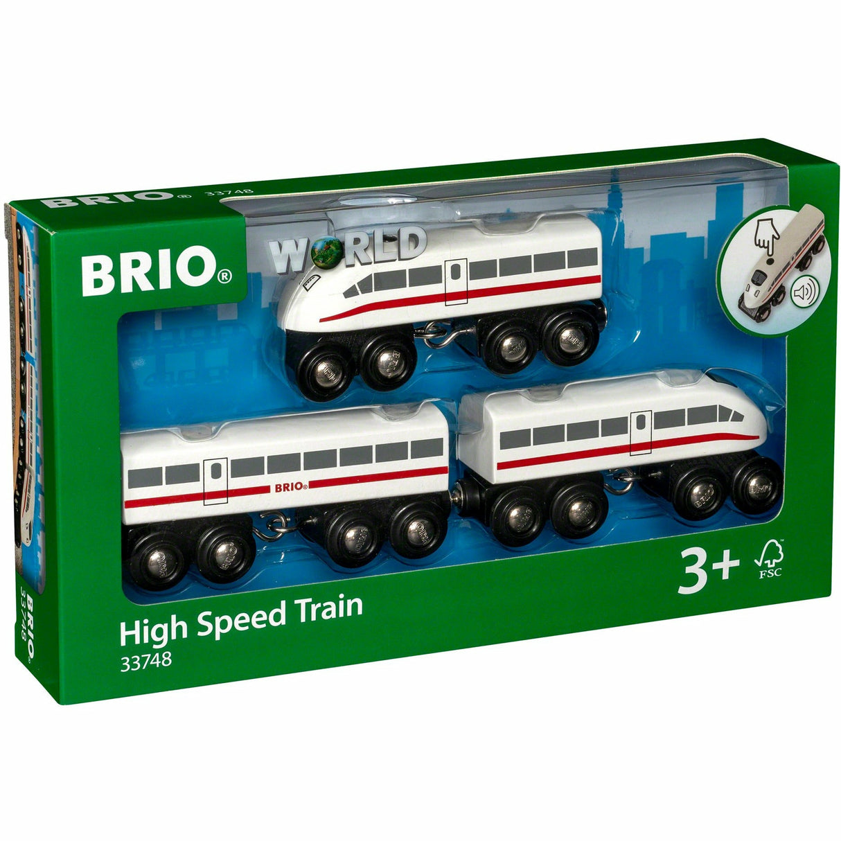 BRIO | Schnellzug mit Sound, Holz,3t