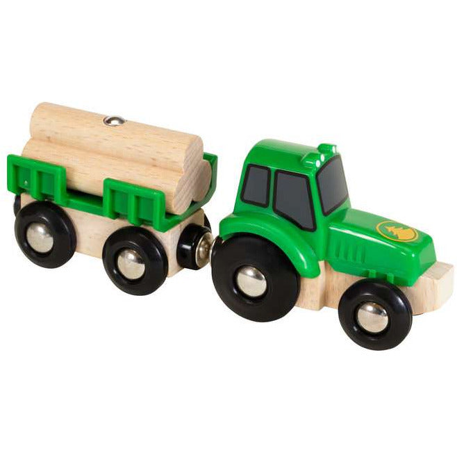 BRIO | Traktor mit Holz-Anhänger