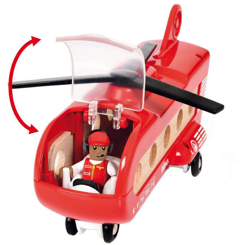 BRIO | Eisenbahn-Transporthubschrauber