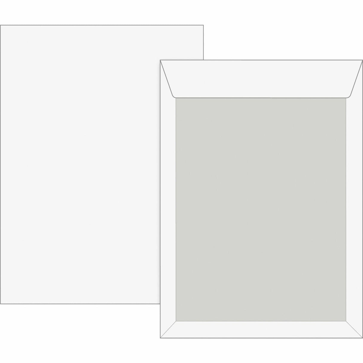 Versandtasche B5 weiß Pappr.