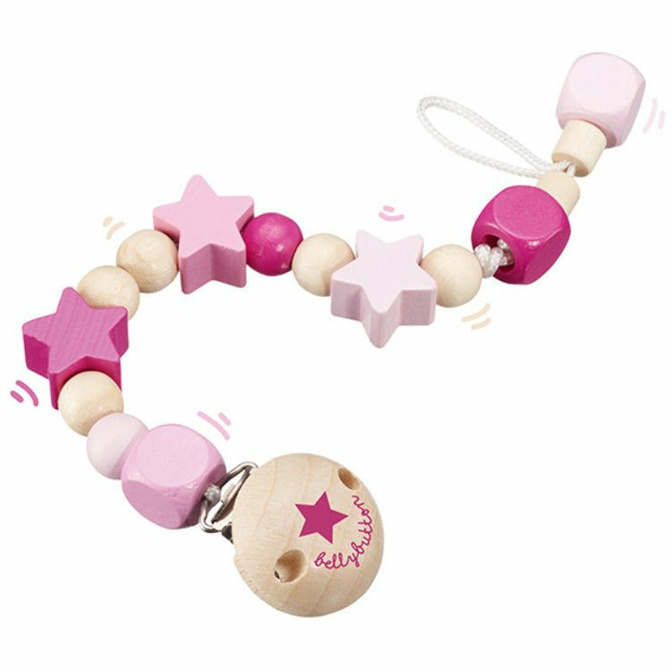 Selecta | Sternchenglück rosa | Schnullerkette | 21 cm