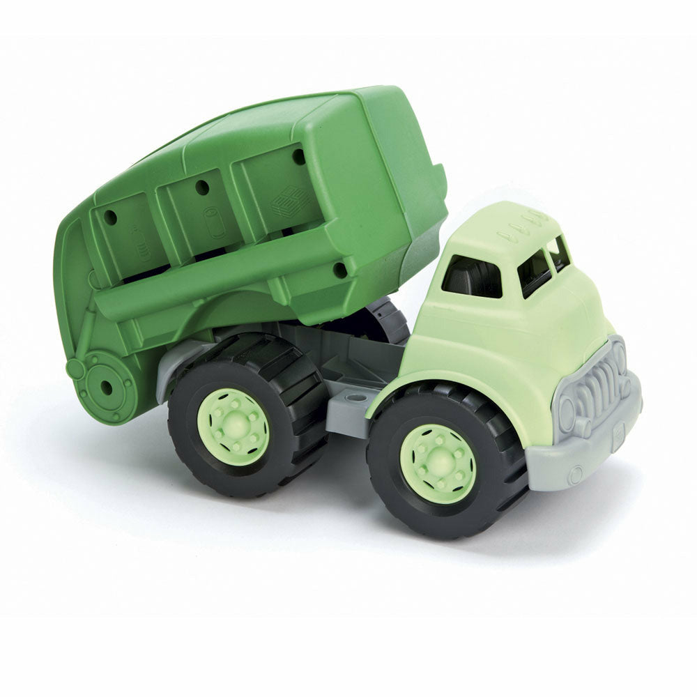 Müllwagen für Recycling grün
