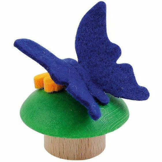 Ahrens | Geburtstags Steckfigur Schmetterling blau