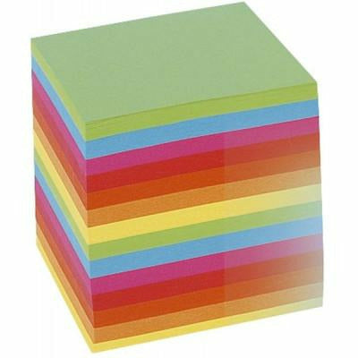 Notizklotz bunt geleimt Blattgröße 9x9cm