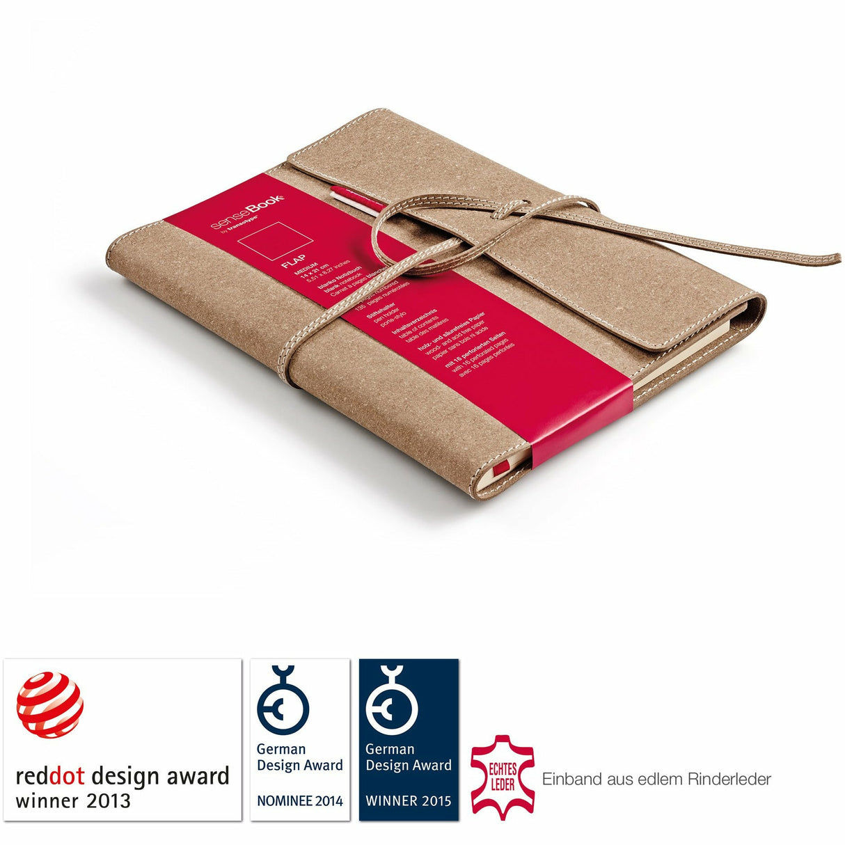 senseBook Flap blanko, Größe M (14 x 21 cm)