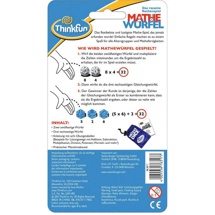 ThinkFun | Mathe Würfel