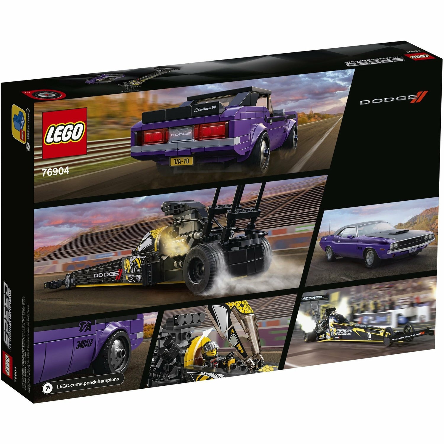 Lego® | 76904 | Mopar Dodge//SRT Dragster & 1970 Dodge Challenger