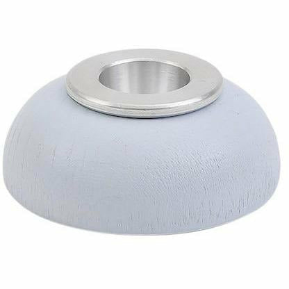 Ahrens | Kerzenständer mit Alu Einsatz hellblau