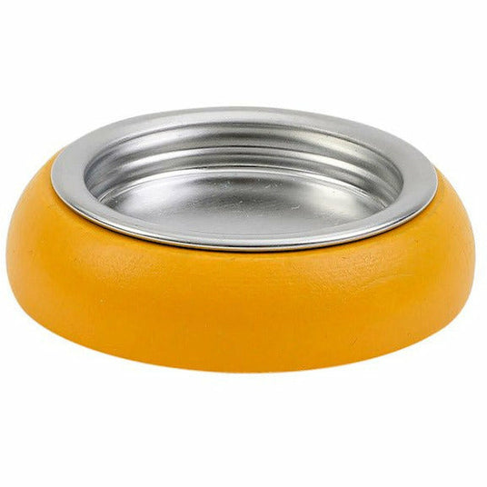 Ahrens | Kerzenständer mit Alu Einsatz Lebenslicht gelb