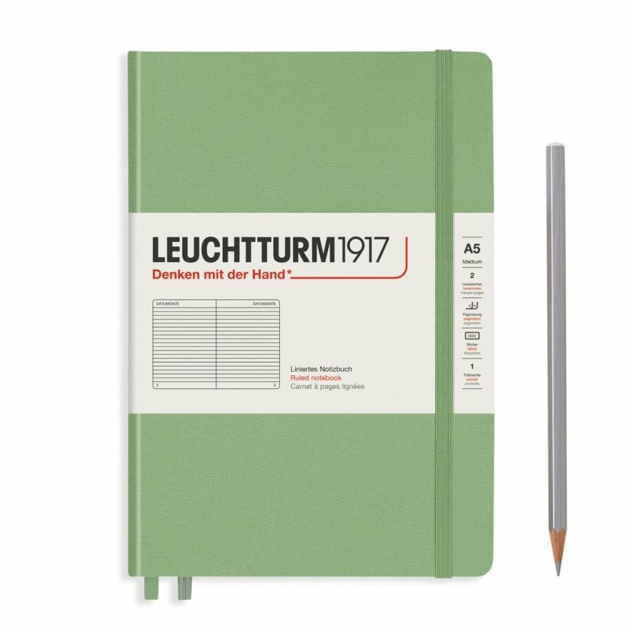 Notizbuch Medium (A5), Hardcover, 251 nummerierte Seiten