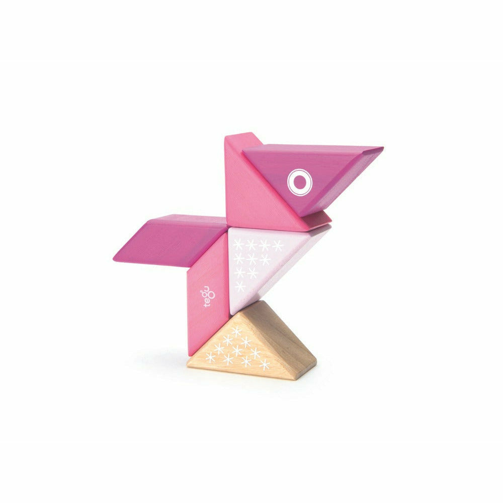 6 Magnetische Holzbausteine Katze