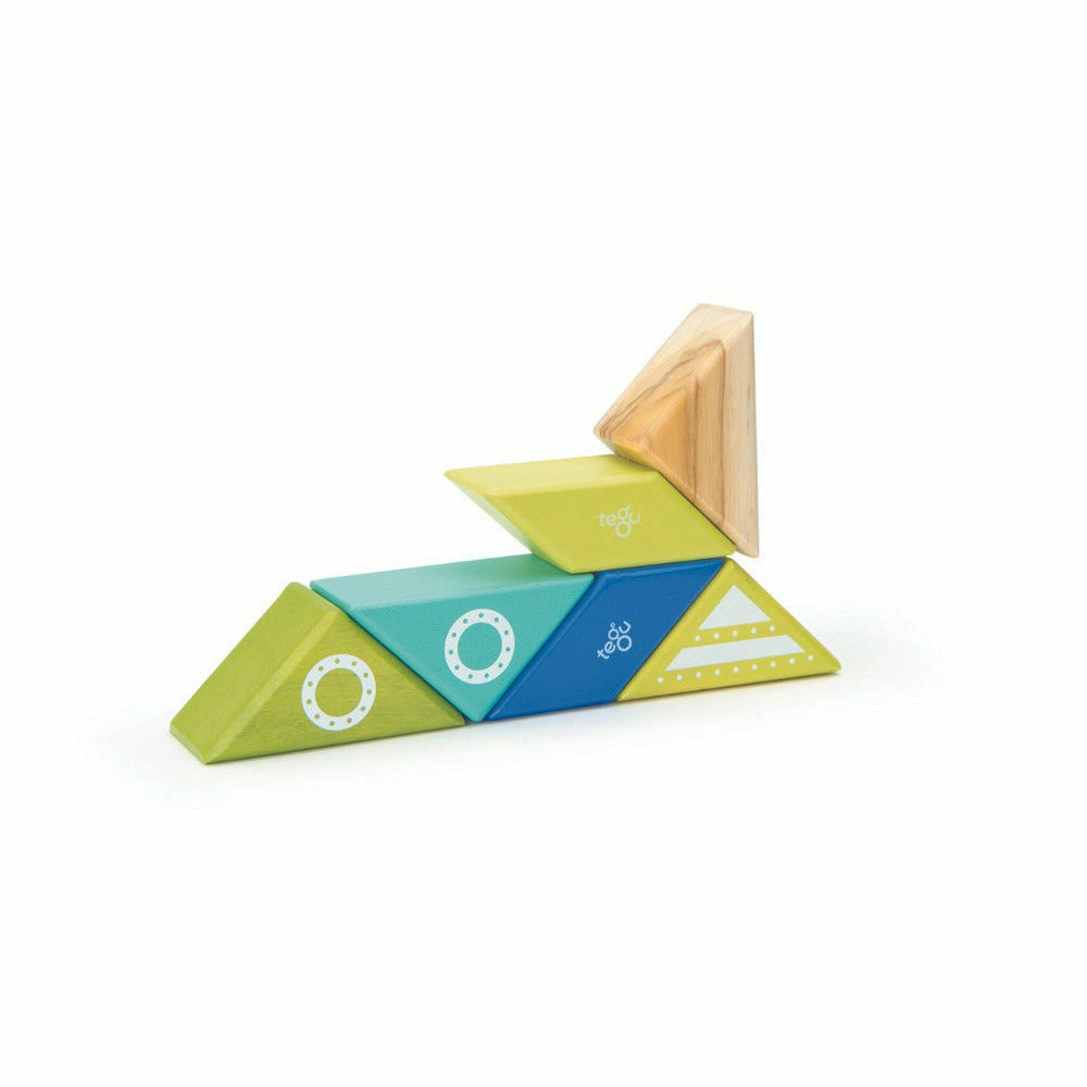 6 Magnetische Holzbausteine Raumschiff