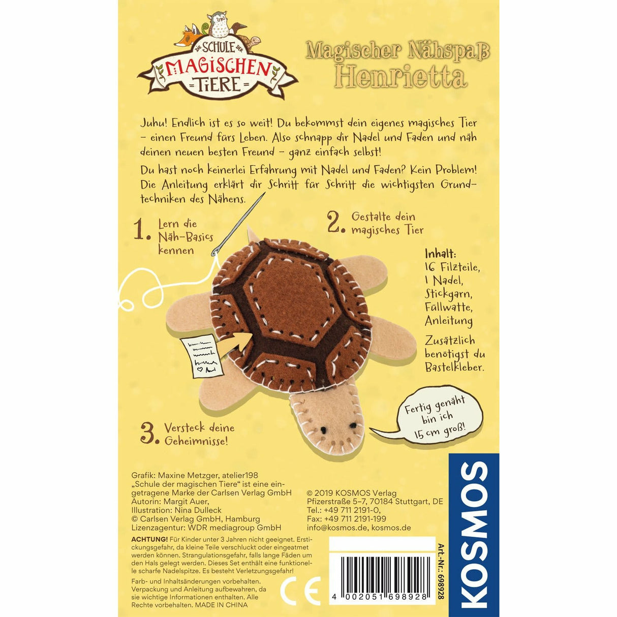 KOSMOS | Die Schule der magischen Tiere - Magischer Nähspaß: Henrietta