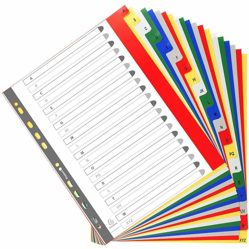 Register A4+ A-Z PP bedruckt.Taben