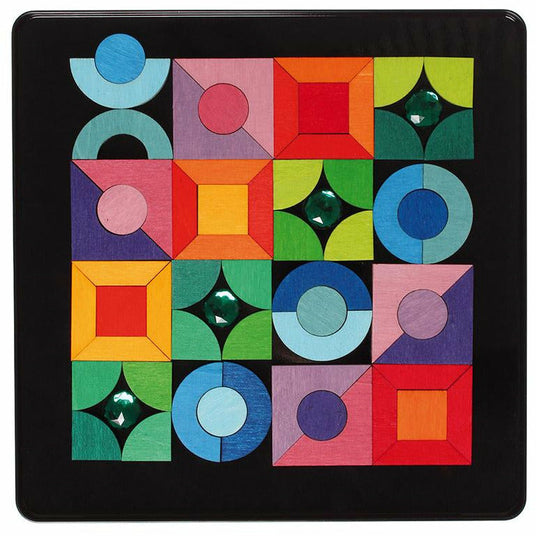 Grimm's | Magnetspiel Grundformen und Glitzersteine