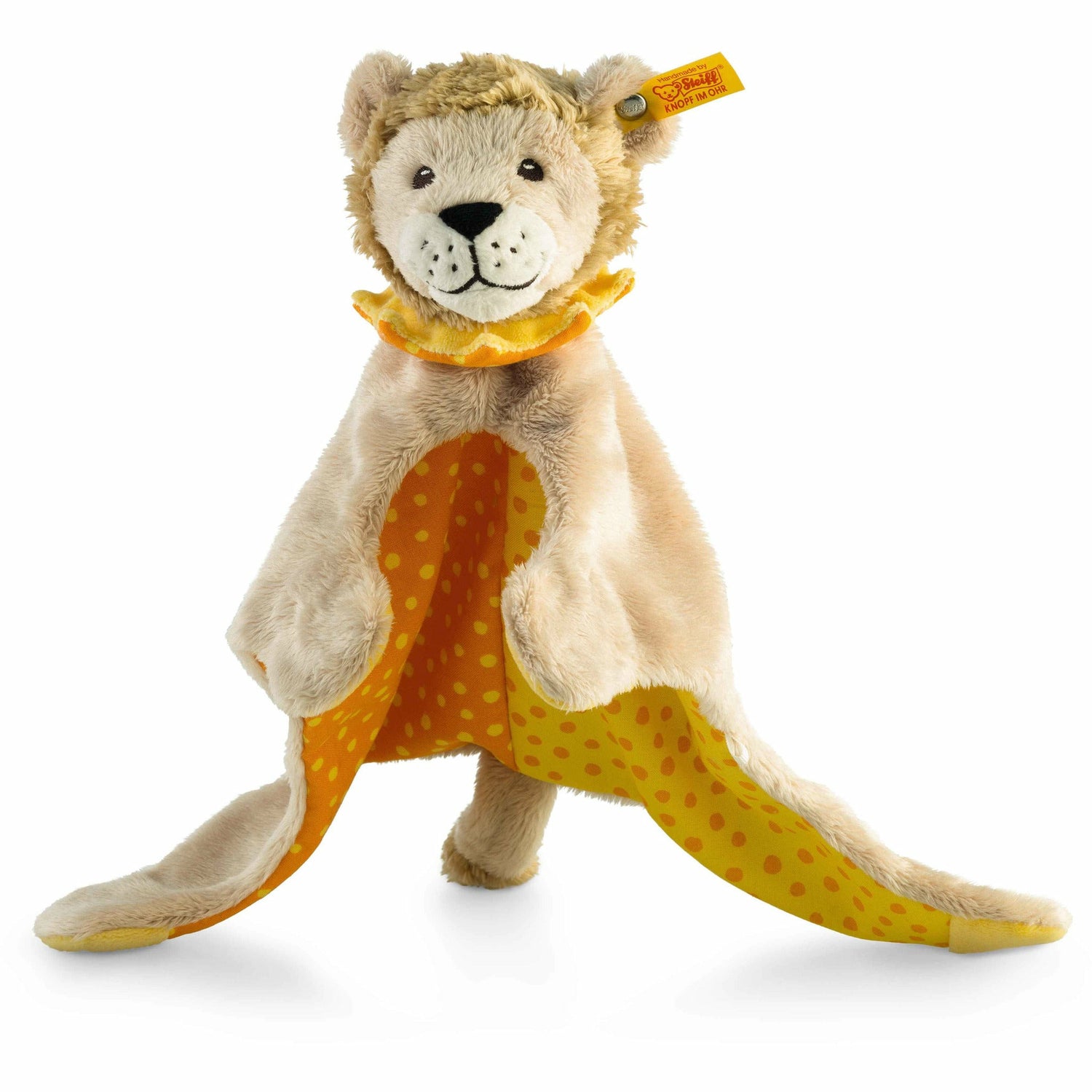 Leon Loewe Schmusetuch 28 beige/gelb/ora