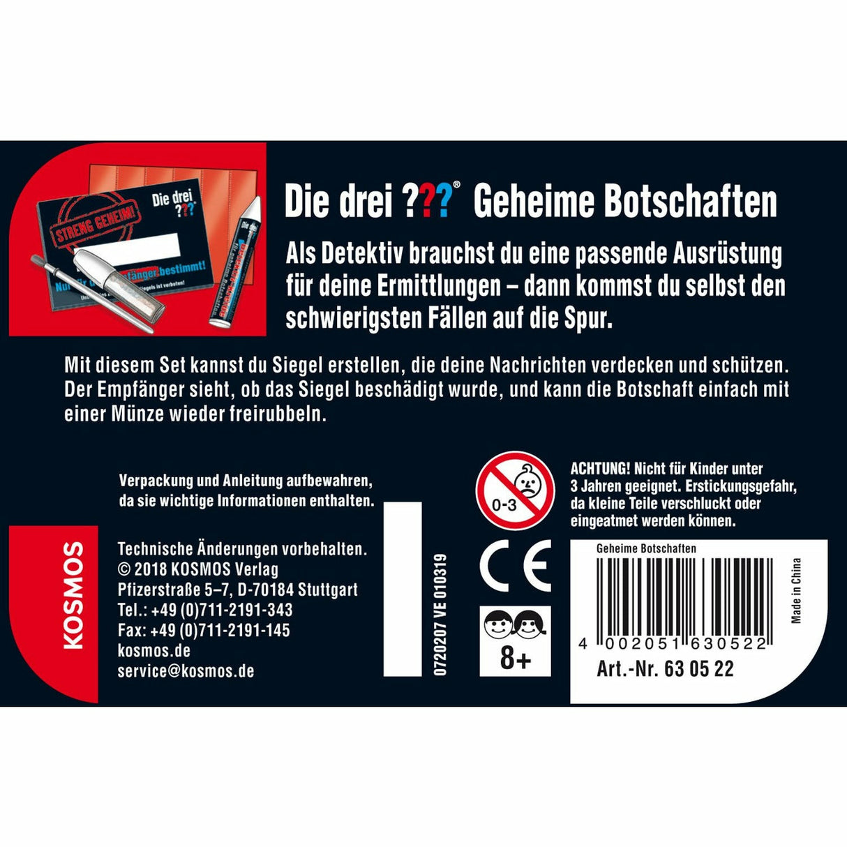 Die drei ??? Geheime Botschaften (kleine Dose)