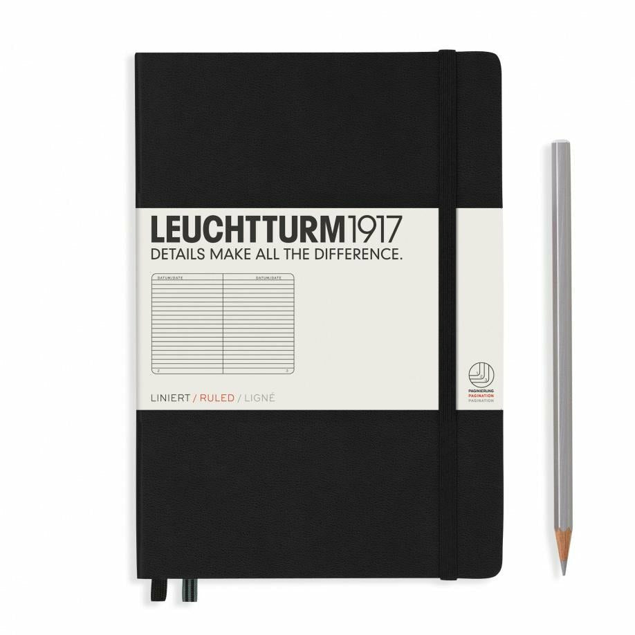Notizbuch Medium (A5), Hardcover, 251 nummerierte Seiten