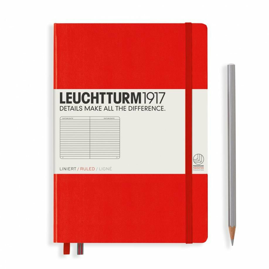Notizbuch Medium (A5), Hardcover, 251 nummerierte Seiten