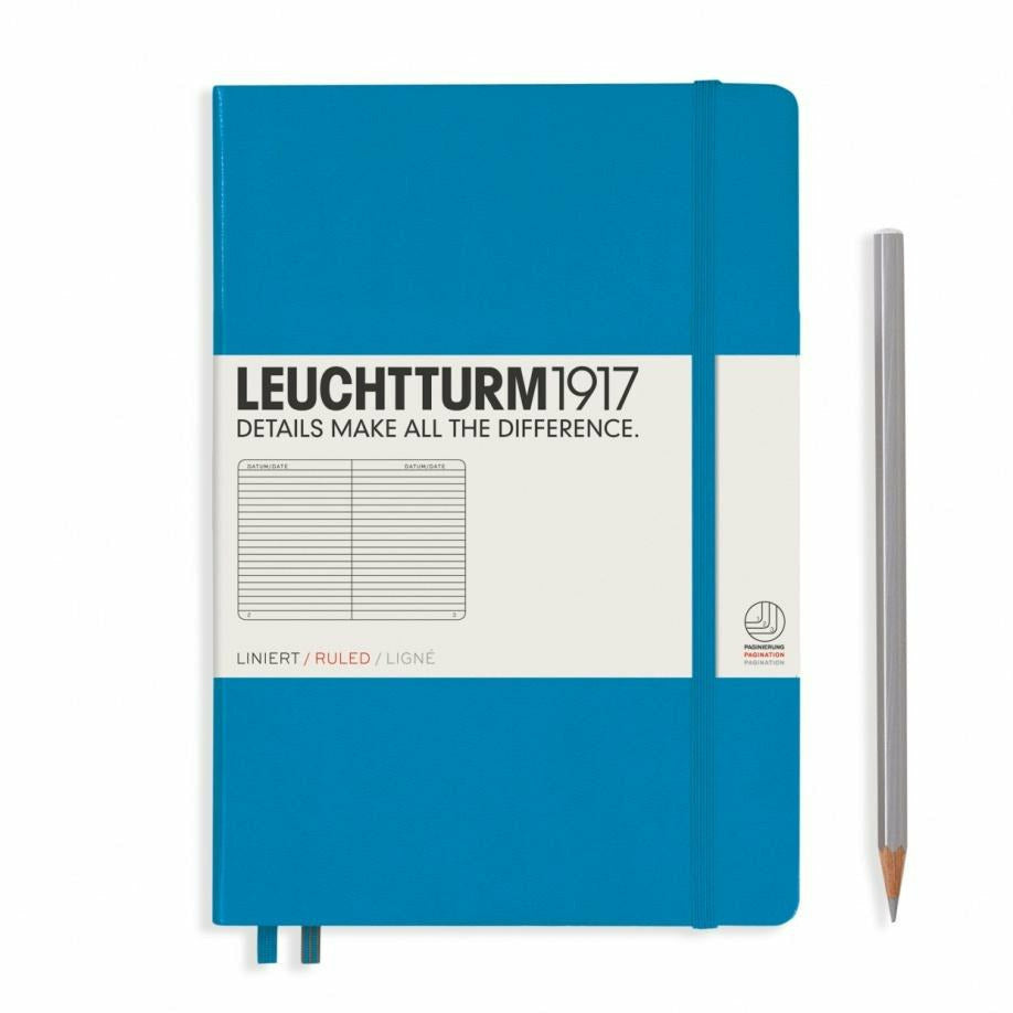 Notizbuch Medium (A5), Hardcover, 251 nummerierte Seiten