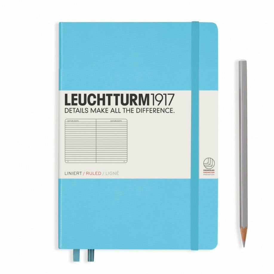 Notizbuch Medium (A5), Hardcover, 251 nummerierte Seiten
