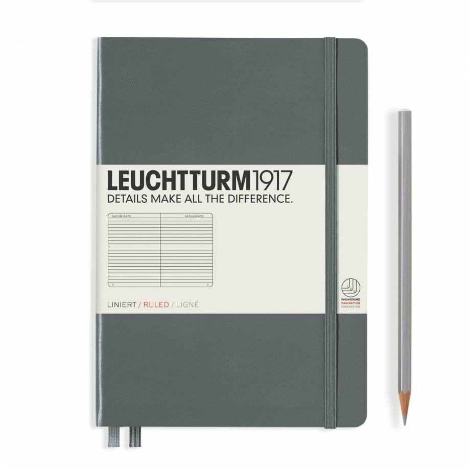 Notizbuch Medium (A5), Hardcover, 251 nummerierte Seiten