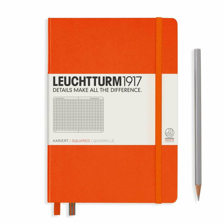 Notizbuch Medium (A5), Hardcover, 251 nummerierte Seiten