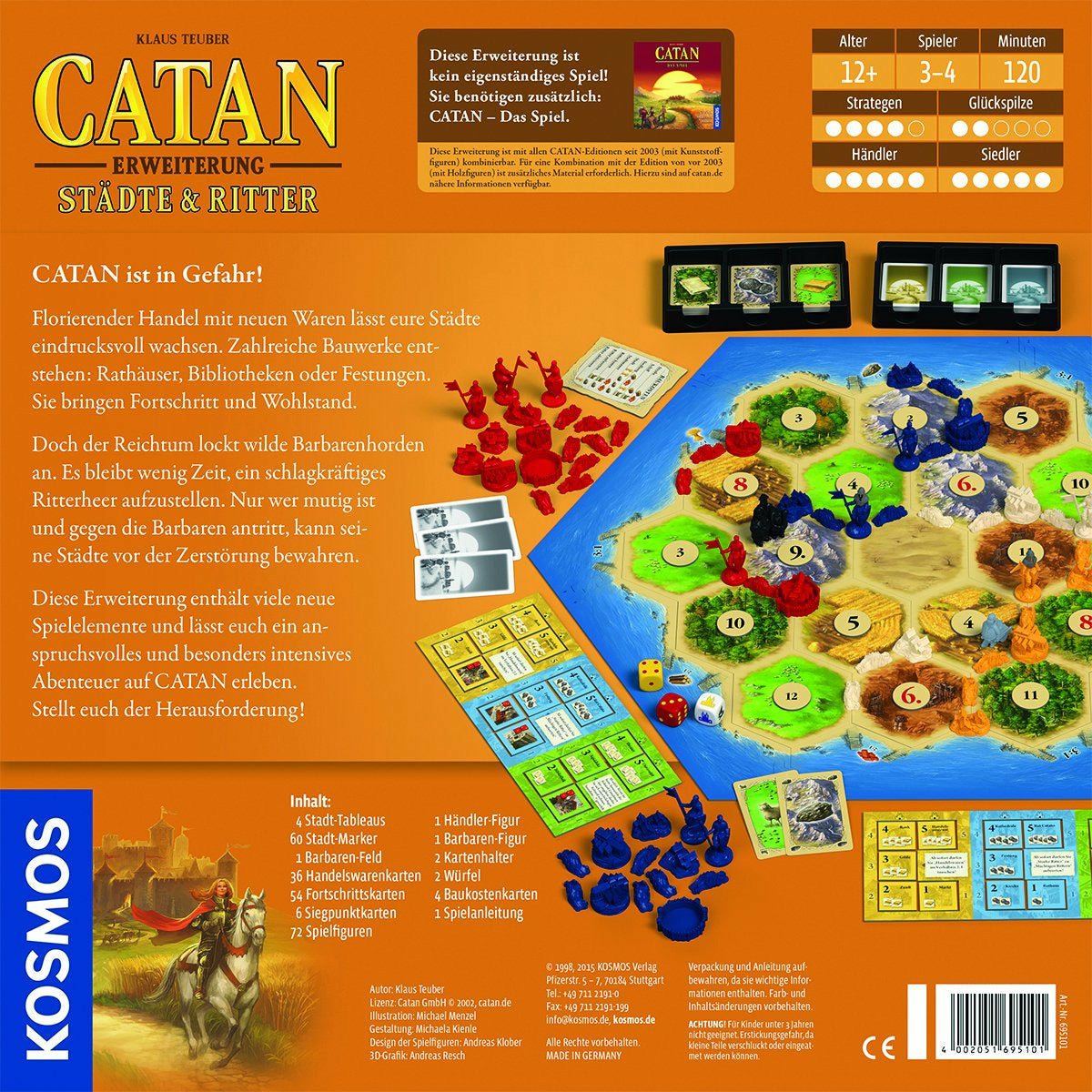 KOSMOS | Catan - Städte & Ritter 3-4 Spieler