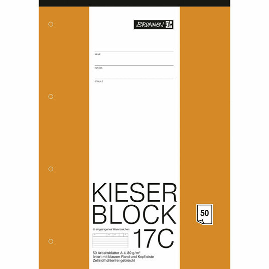 Block A4 Kieserblock liniert 50Bl