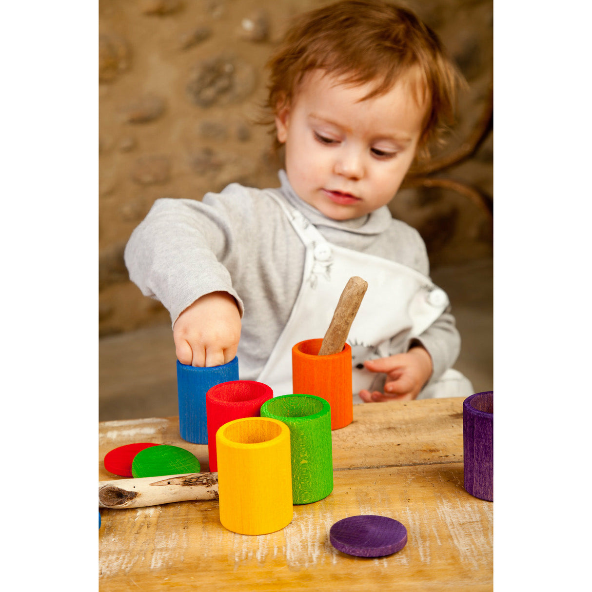 GRAPAT | Coloured cups with lid | Bunte Becher mit Deckel