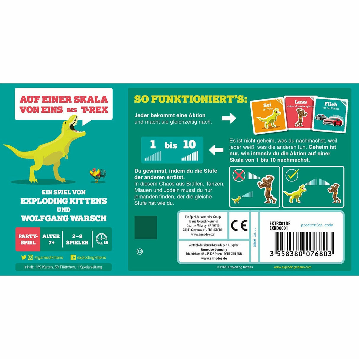 Auf einer Skala von Eins bis T-rex