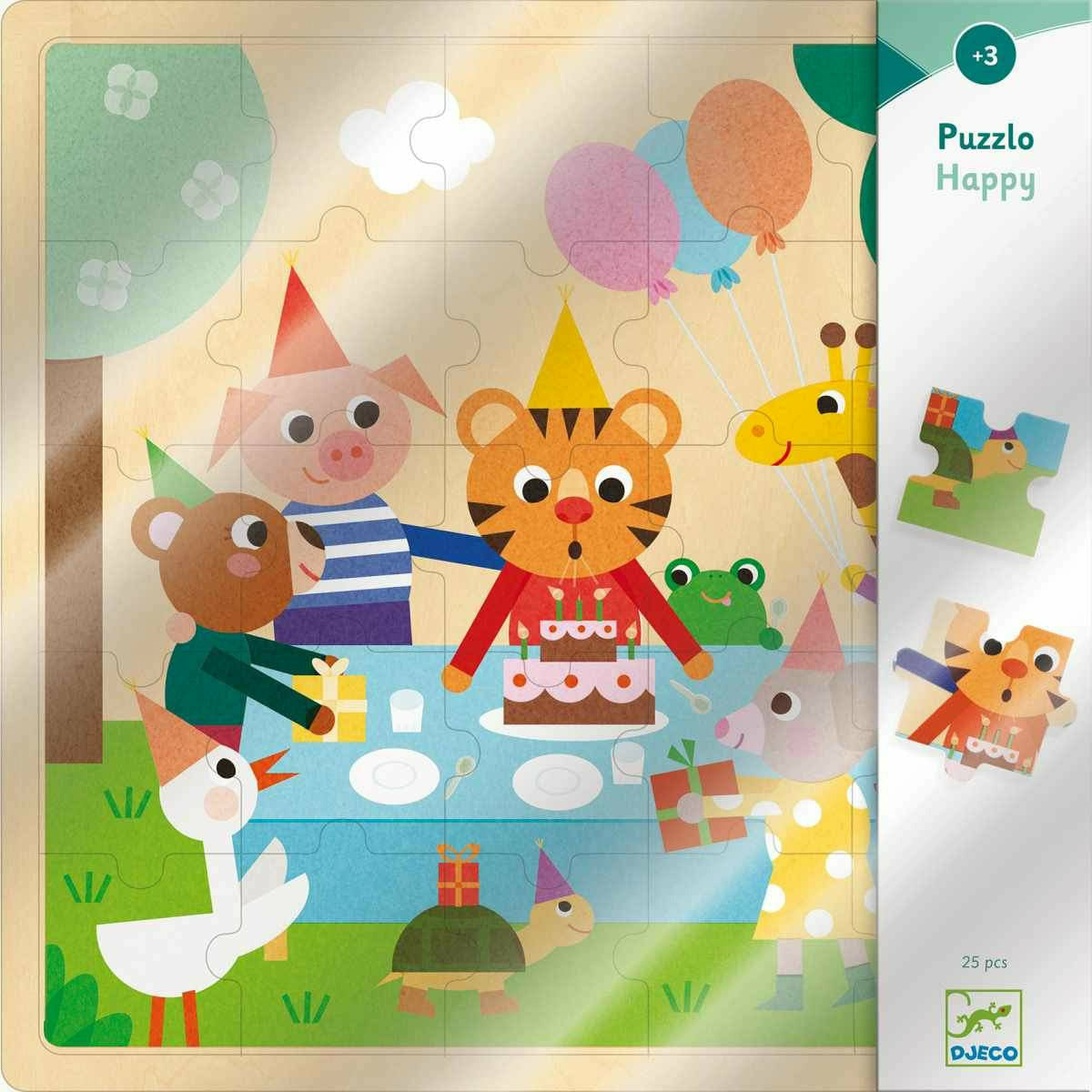 Djeco | Holz Puzzle: Puzzlo Happy