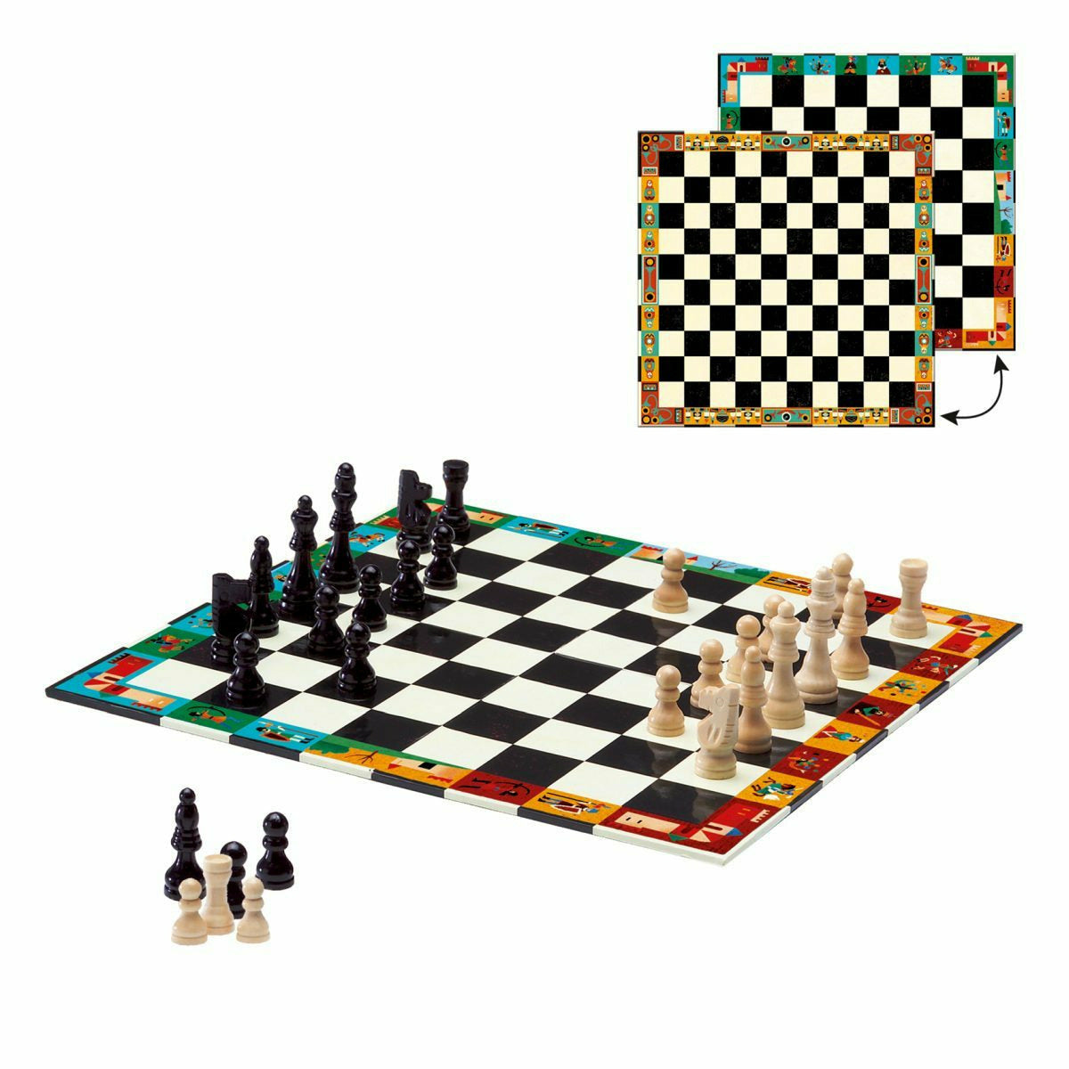 Djeco | Spiele: Nomad Chess and checkers | Schach und Dame