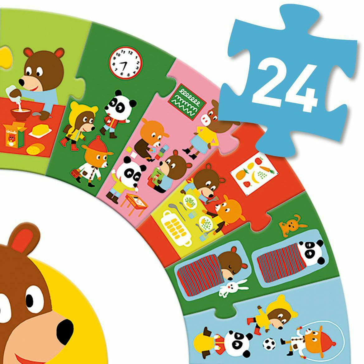 Djeco | Bodenpuzzle: Der Tag